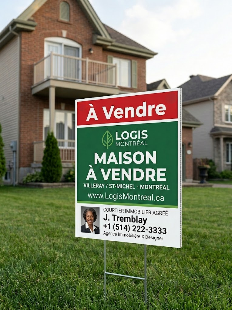 Coroplast Yard Signs H-Stand Compatible - 10mm Professional Design Services & Printing online store Canada - Design X Print Canada www.xdesigner.ca