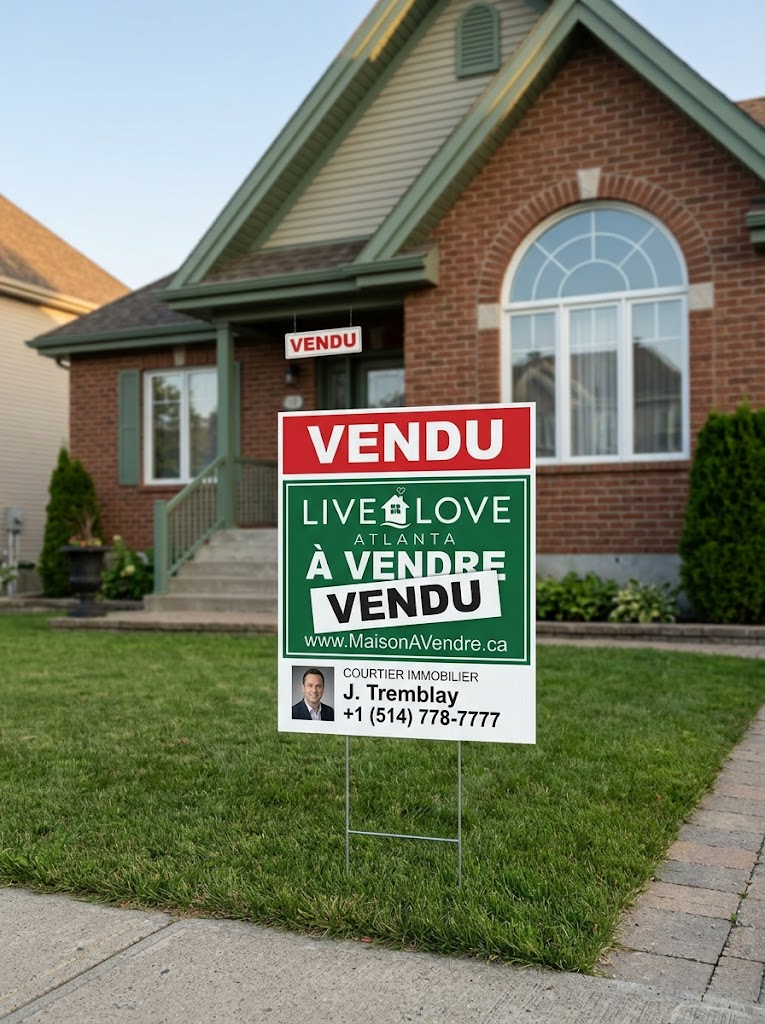 Coroplast Yard Signs H-Stand Compatible - 4mm Professional Design Services & Printing online store Canada - Design X Print Canada www.xdesigner.ca