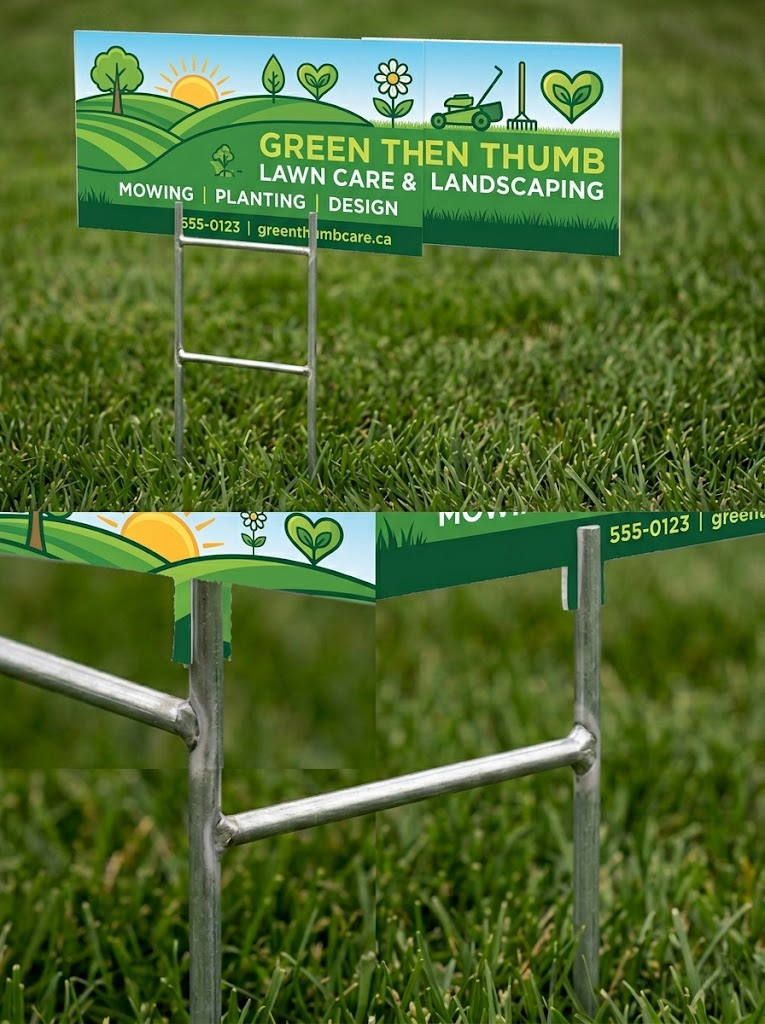 H Stands (for signs) - 9.5W x 29.5H Professional Design Services & Printing online store Canada - Design X Print Canada www.xdesigner.ca