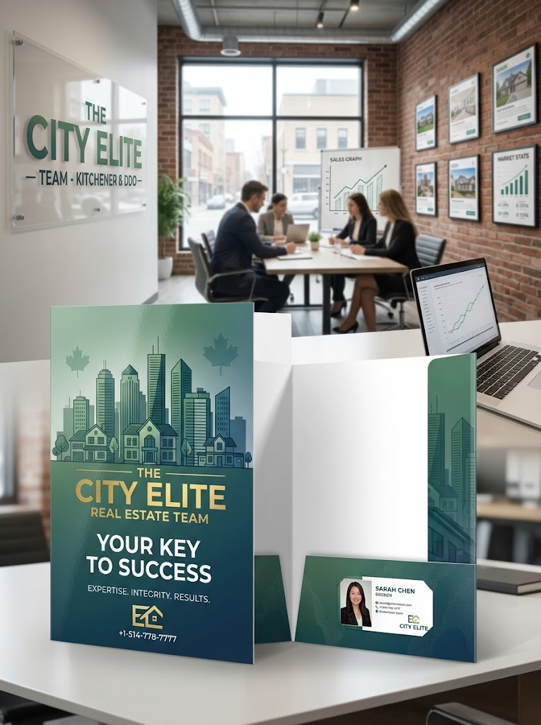 Presentation Folders - Standard 14PT + AQ Premium Professional Design Services & Printing online store Canada - Design X Print Canada www.xdesigner.ca