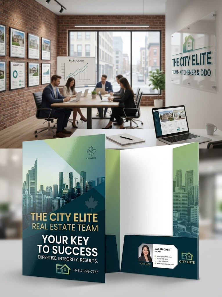 Presentation Folders - Standard 14PT + AQ Premium Professional Design Services & Printing online store Canada - Design X Print Canada www.xdesigner.ca