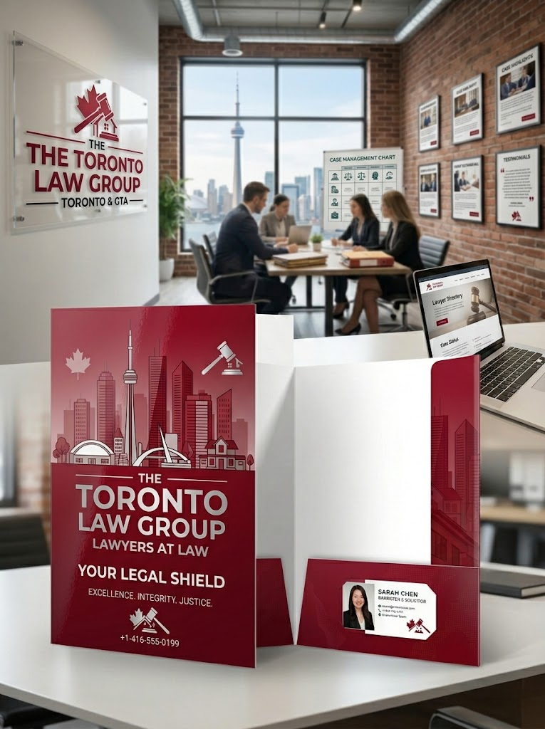 Presentation Folders - Standard 14PT + UV Professional graphic Design Services & Printing online store Canada - Design X Print Canada www.xdesigner.ca