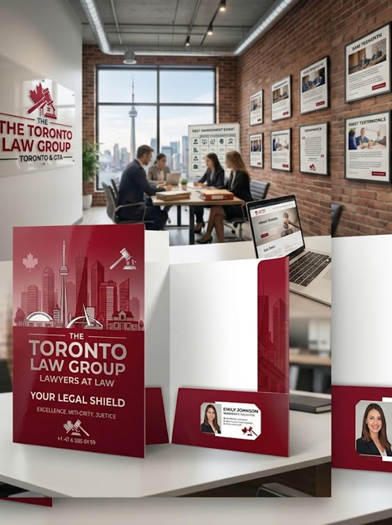 Presentation Folders - Standard 14PT + UV Professional graphic Design Services & Printing online store Canada - Design X Print Canada www.xdesigner.ca