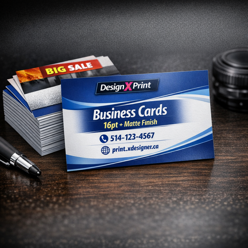 business card design print shop online xdesigner ca 16PT matte finish Business Cards Printing Semi-Gloss Custom Business Cards Canada