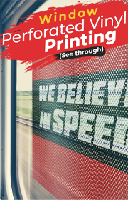 custom marketing business promotional Display Board Signs poster board design Window Perforated Vinyl Adhesive online printing Canada