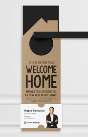 custom marketing business promotional Door Hangers design online printing Canada