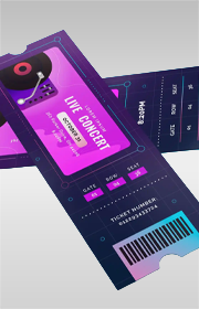 custom marketing business promotional Numbered Tickets design online printing Canada