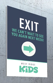 custom marketing business promotional Styrene Signs poster design online printing Canada