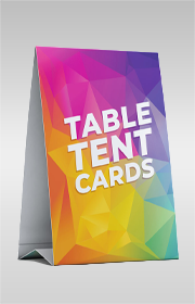 custom marketing business promotional Tent Cards design online printing Canada