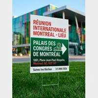Coroplast Yard Signs H-Stand Compatible - 8mm Professional Design Services & Printing online store Canada - Design X Print Canada www.xdesigner.ca