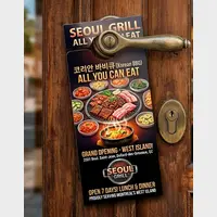 Door Hangers 14pt + UV (High Gloss) Professional Design Services & Printing online store Canada - Design X Print Canada www.xdesigner.ca