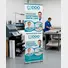 Pull Up Banners 33x81-Double Sided Printed - 13oz Matte Vinyl Premium Professional Design Services & Printing online store Canada - Design X Print Canada www.xdesigner.ca